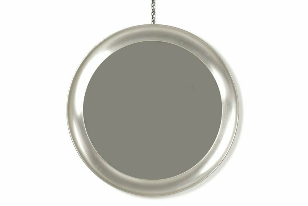 Large Wall Mirror In Metal By Sergio Mazza For Artemide, Italy, 1960s photo vinterior