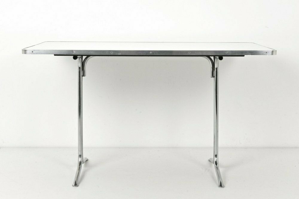 Furniture German Dining Table In Steel Tube From Mauser Werke Waldeck, 1950s photo