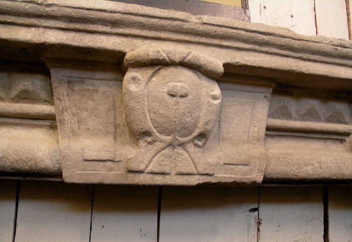 Antique Pietra Serena Stone Mantel Fireplace photo Home Fixtures