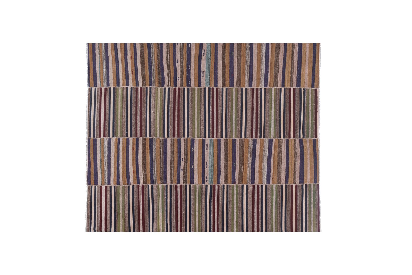 1960s Vintage Oversize Turkish Kilim Rug 8'10'' X 11'2'' photo for sale
