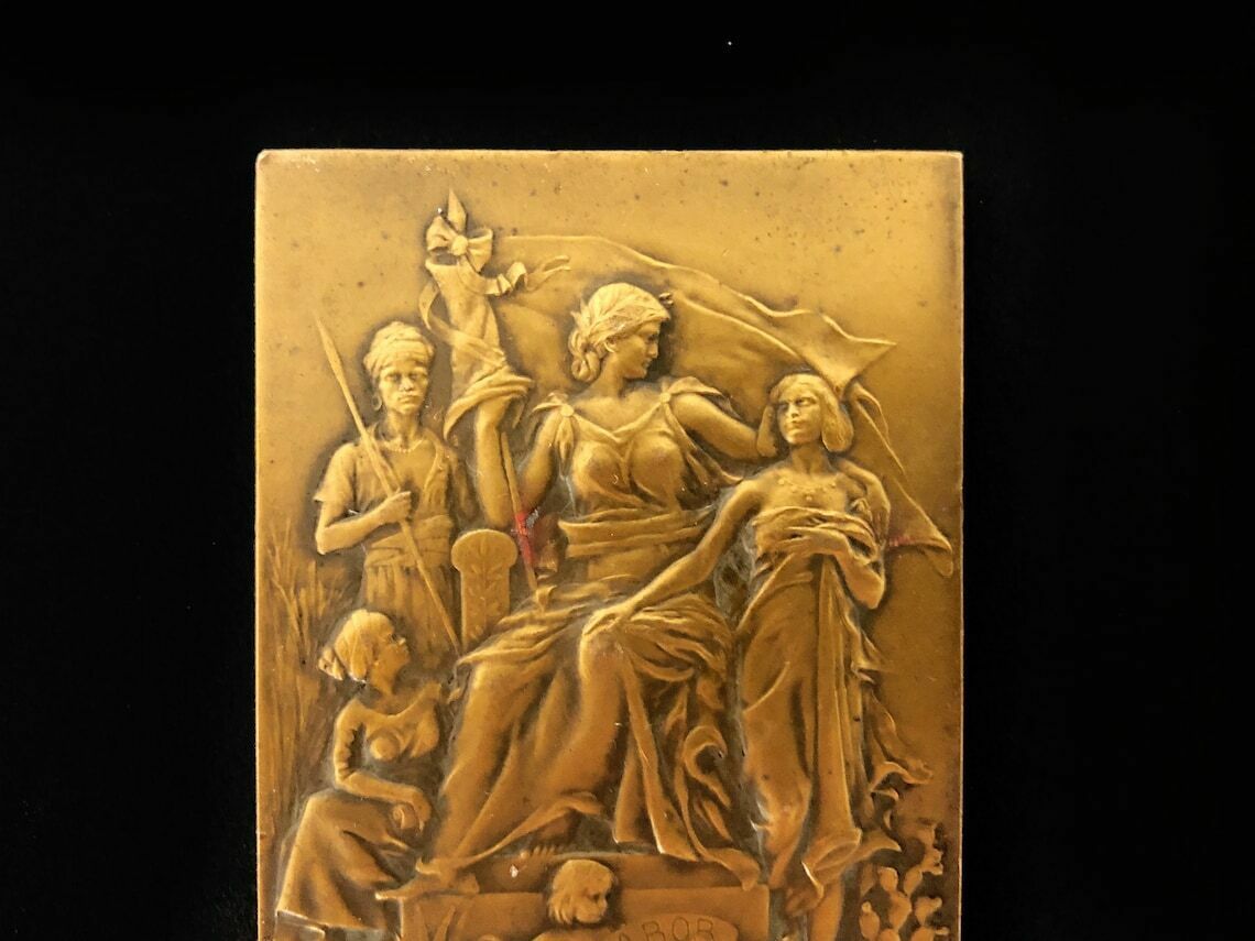 Pax Labor-medaille (Vrede door Arbeid) in brons door G.Prudhomme photo 147.68