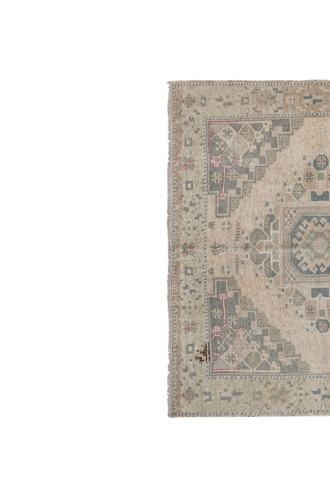 photo furniture Turkish Oushak Gallery Runner, Farmhouse Kitchen Rugs 4'8" X 8'8"