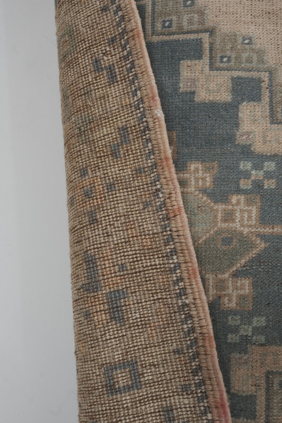 850.0 Turkish Oushak Gallery Runner, Farmhouse Kitchen Rugs 4'8" X 8'8" photo