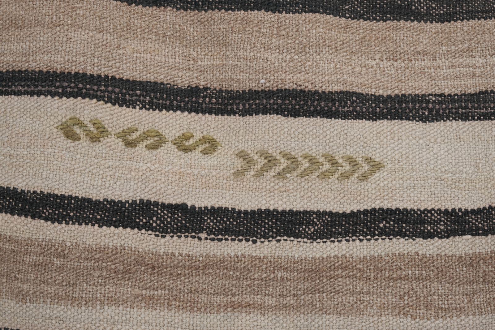 Tapis de couloir kilim aux tons naturels doux, 3'7'' x 9'3'' photo 500.0