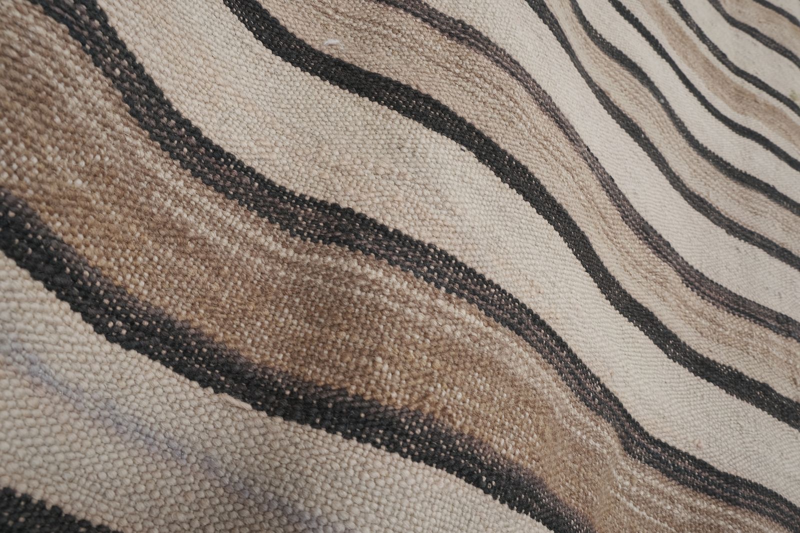 Soft Natural Color Hallway Kilim Runner Rug 3'7'' X 9'3'' photo buy