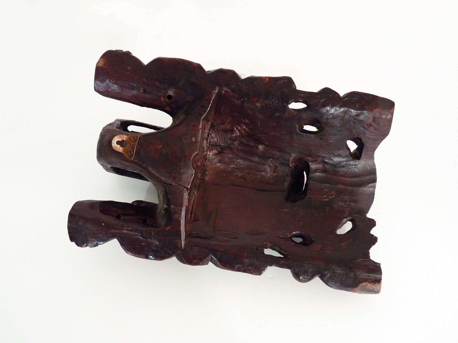 photo for sale Ancient Chinese Mask In Carved Rosewood. 1st Half Of The 20th Century