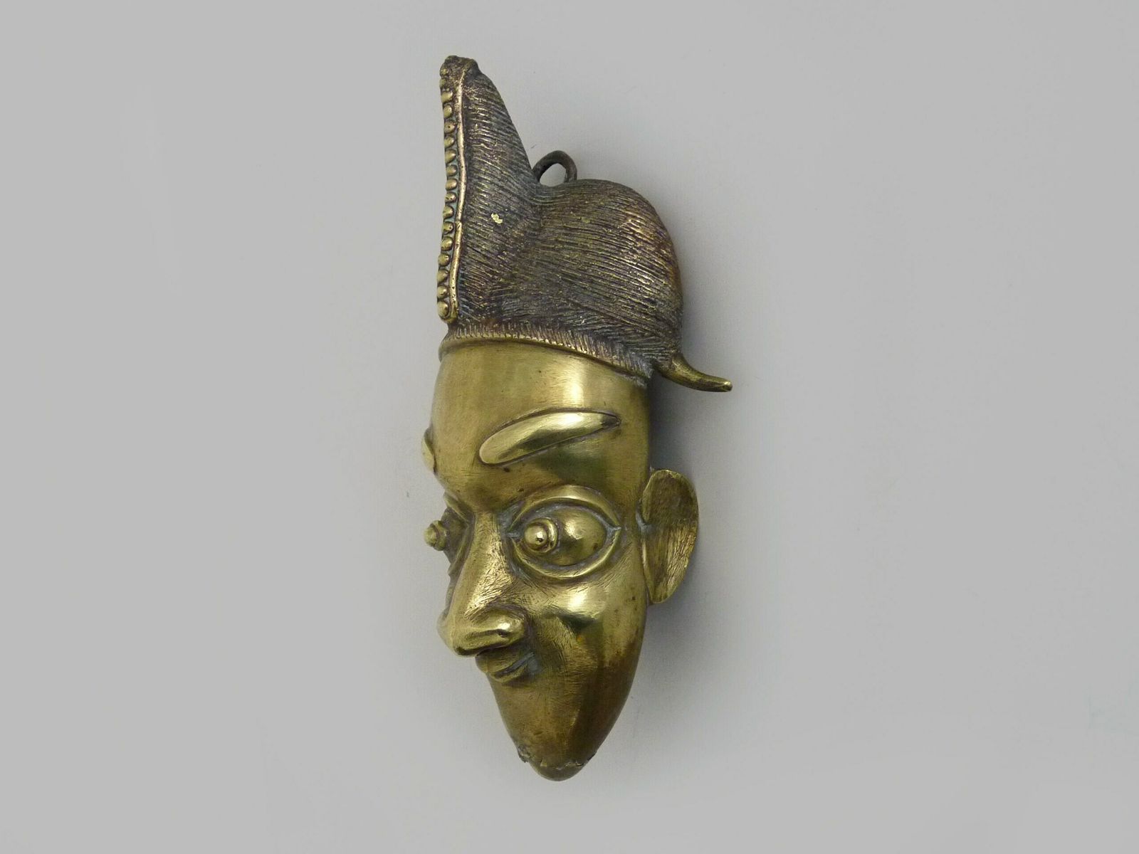 Bamoun Mask, Bamoun Ethnic Mask From Cameroon In Bronze photo furniture