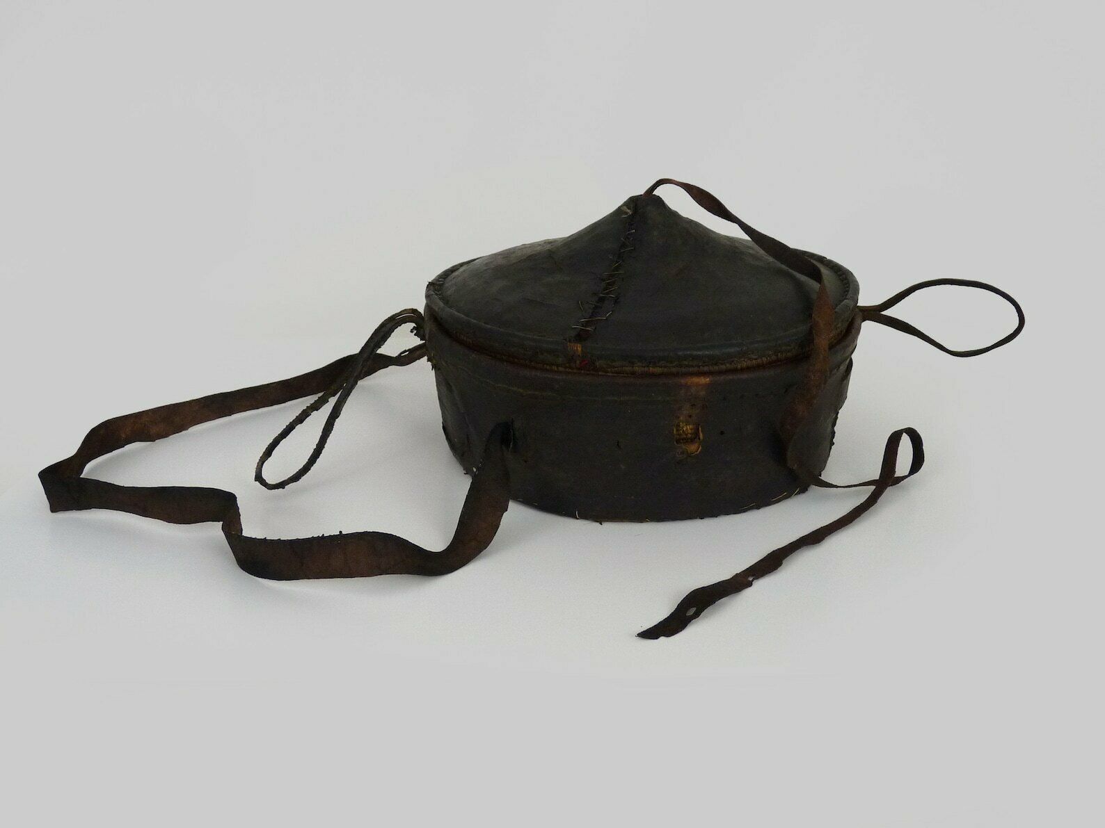 Old Tuareg Pantry From Mauritania Leather And Woven Wicker photo furniture