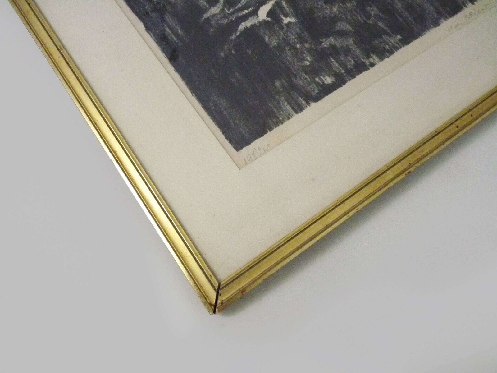 Lithographie originale par Jean Bréant, Cathédrale de Rouen, signée et numérotée 198/200. 1922 1984 photo vintage