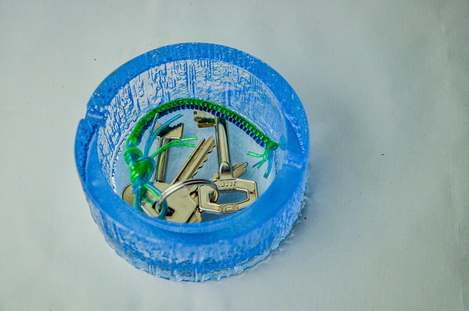 Ice Ashtray By Antonio Imperatore, Blue Murano Glass, Italy, 1970 photo Home Decor