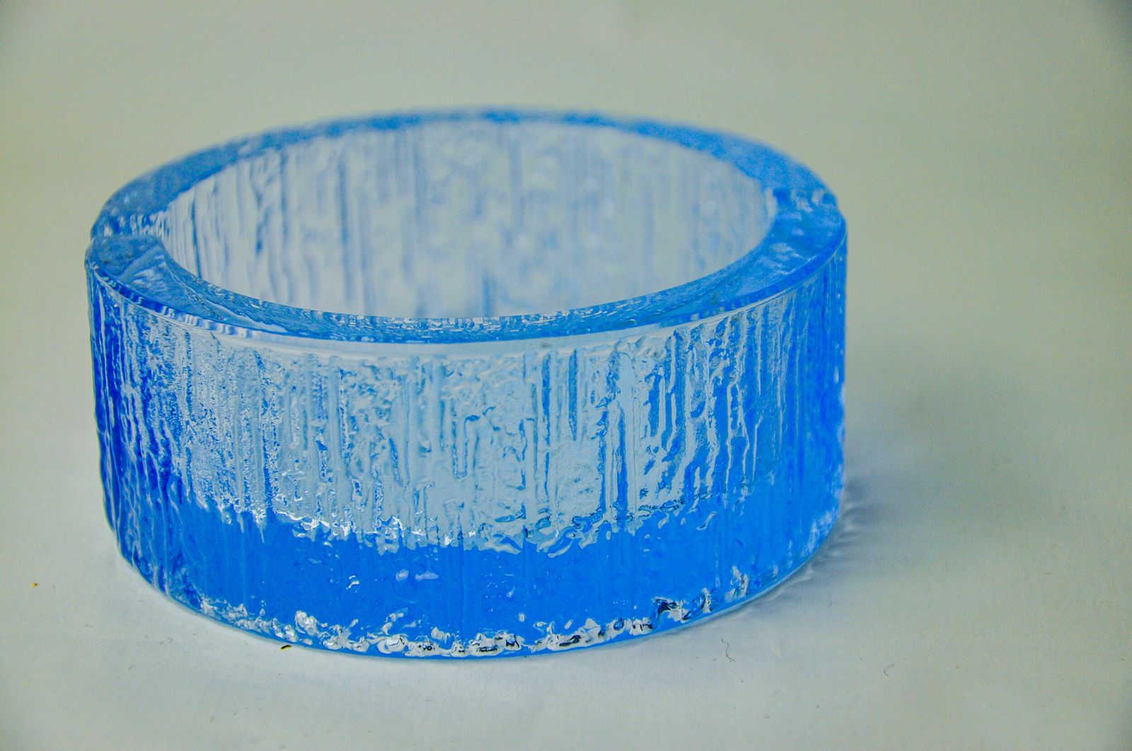 Ice Ashtray By Antonio Imperatore, Blue Murano Glass, Italy, 1970 photo 336.0