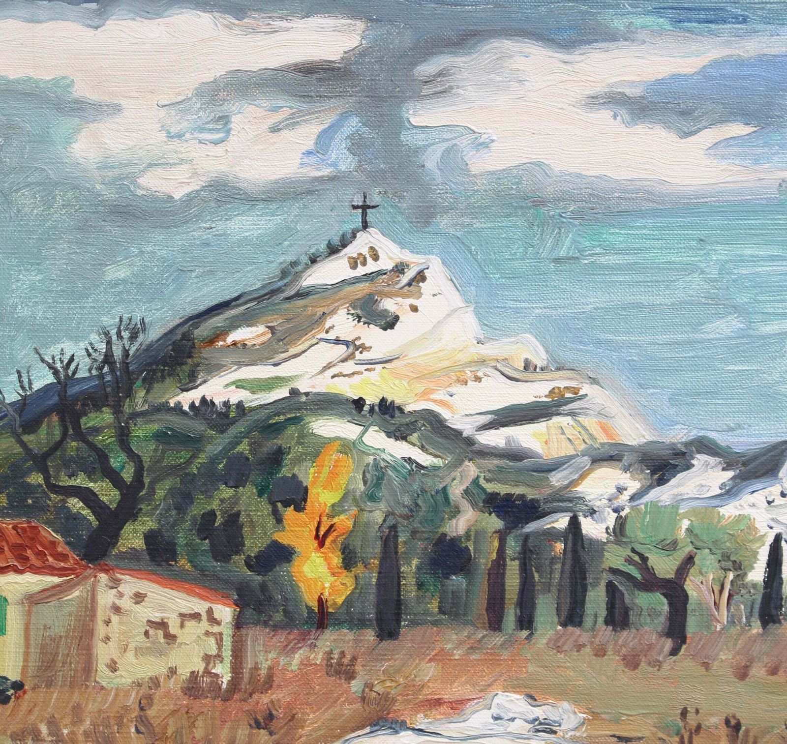 'Mont Sainte Victoire' By Yves Brayer (Circa 1960s) photo buy