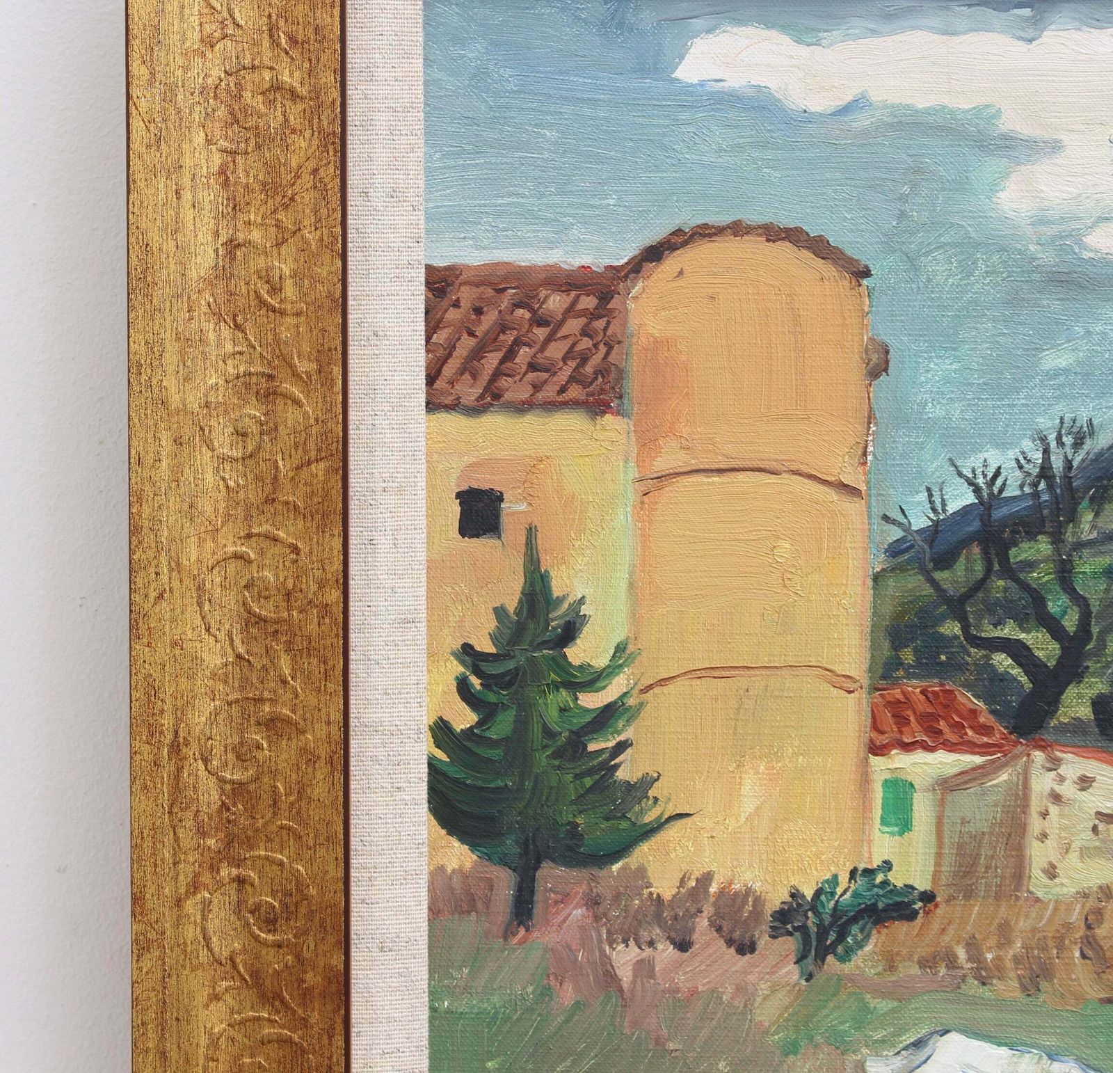 'Mont Sainte Victoire' By Yves Brayer (Circa 1960s) photo vintage
