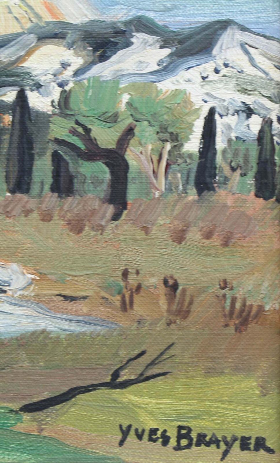 photo vinterior 'Mont Sainte Victoire' By Yves Brayer (Circa 1960s)