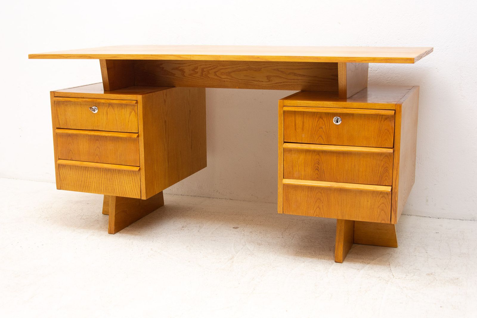Mid Century Beechwood Writing Desk, 1970´S, Czechoslovakia photo buy