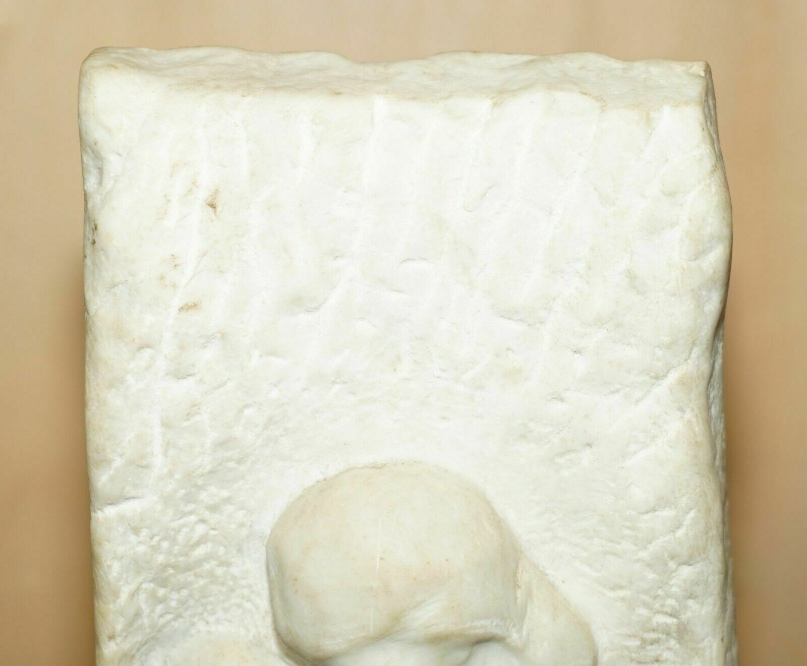 Original Signed Amedeo Gennarelli 1881 1943 Carved Marble Statue / Sculpture photo 7500.0