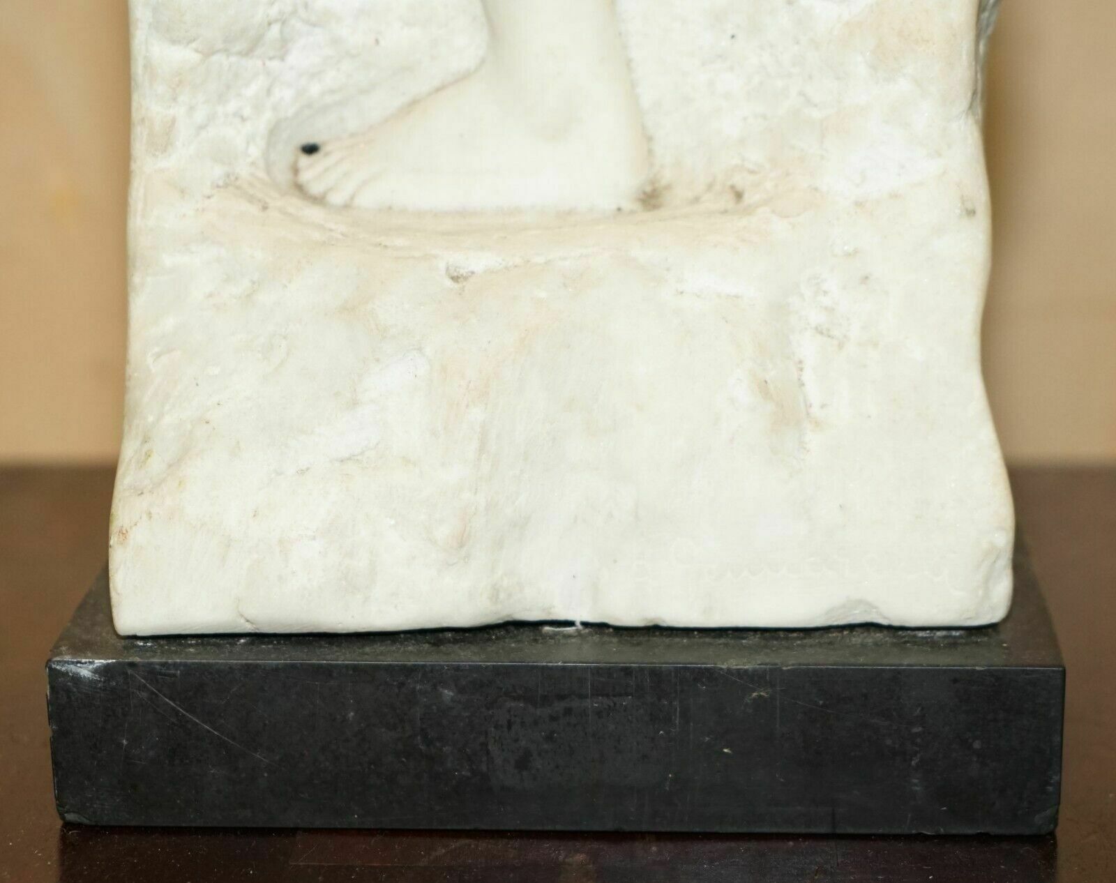 Art Original Signed Amedeo Gennarelli 1881 1943 Carved Marble Statue / Sculpture photo