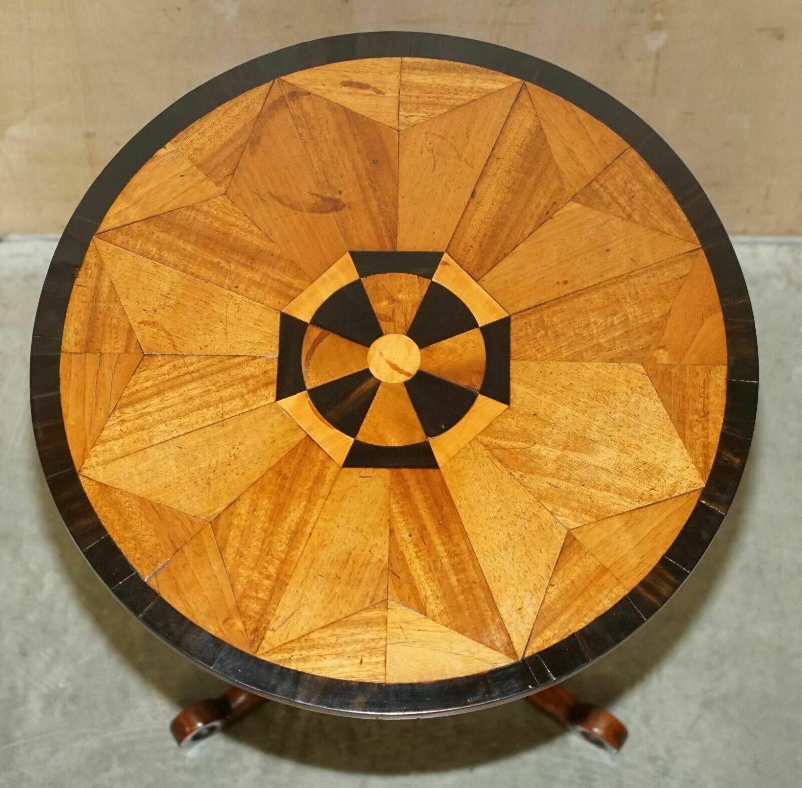 2750.0 Sublime Fully Restored Circa 1840 Antique Specimaine Wood Occasional Side Table photo