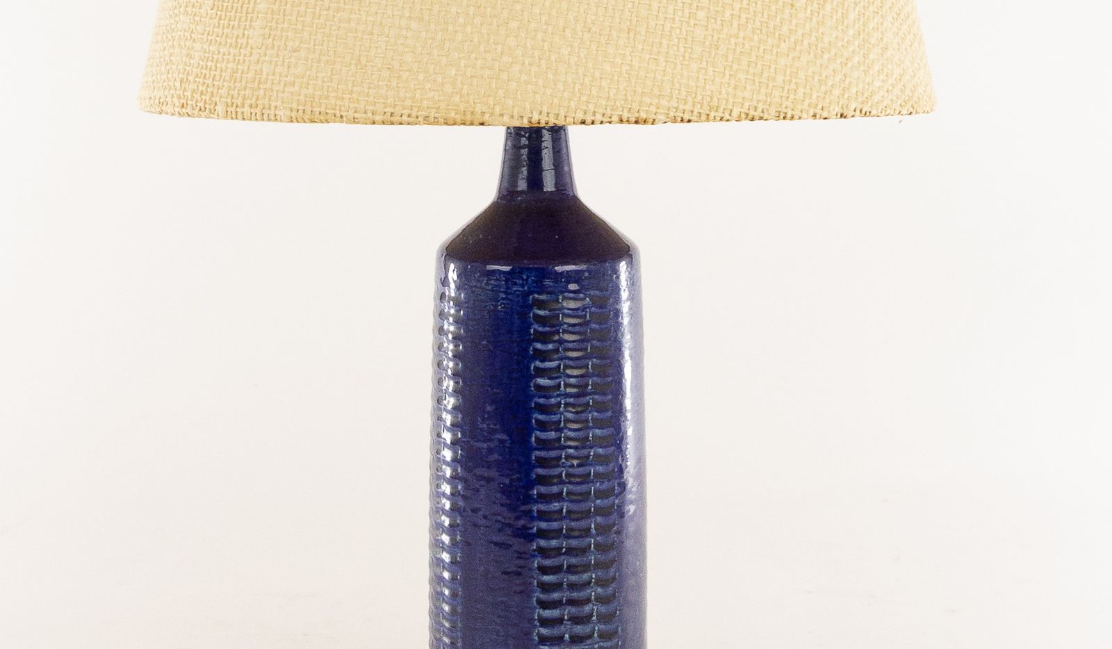Cobalt Blue Palshus Table Lamp Model Dl/27 By Annelise And Per Linnemann Schmidt, 1960s photo for sale