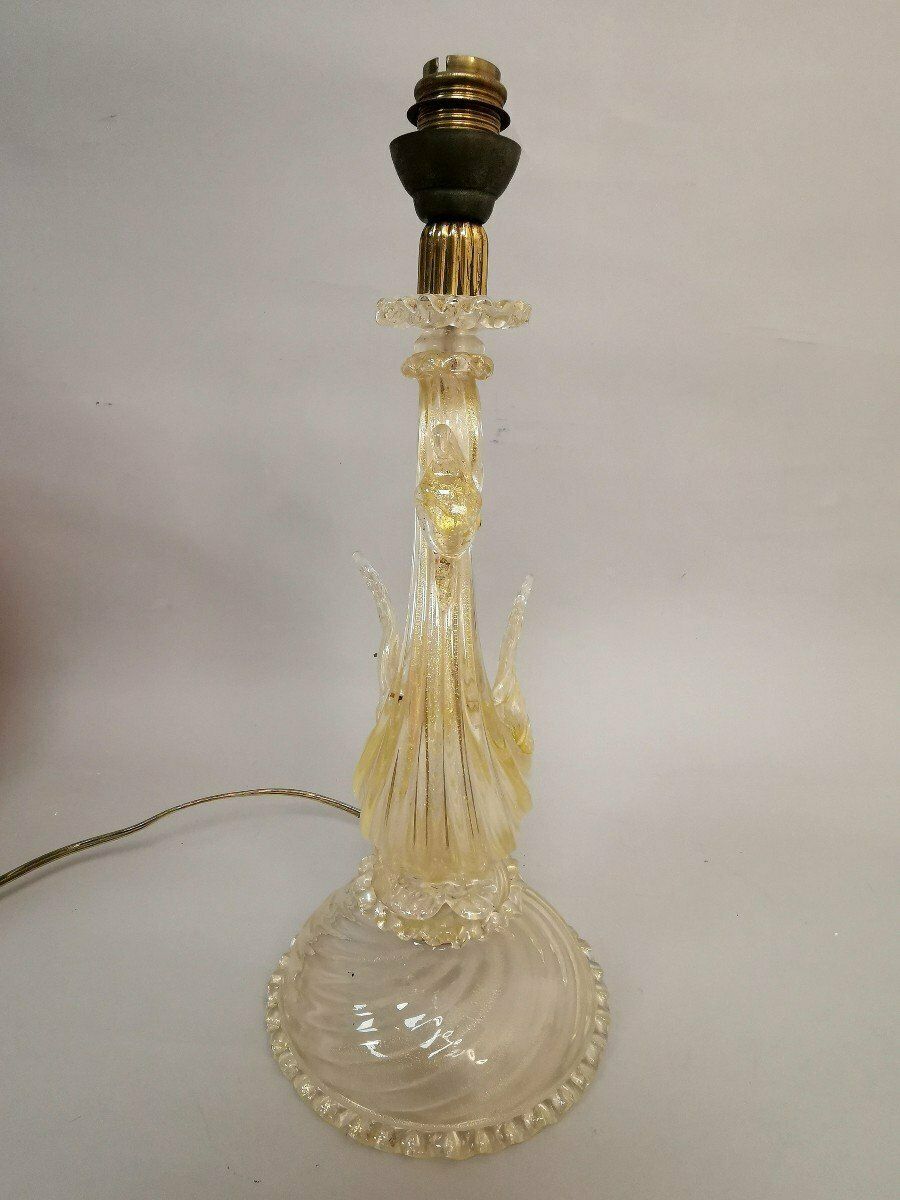 Lampe en verre de Murano, début du XXe siècle photo vinterior