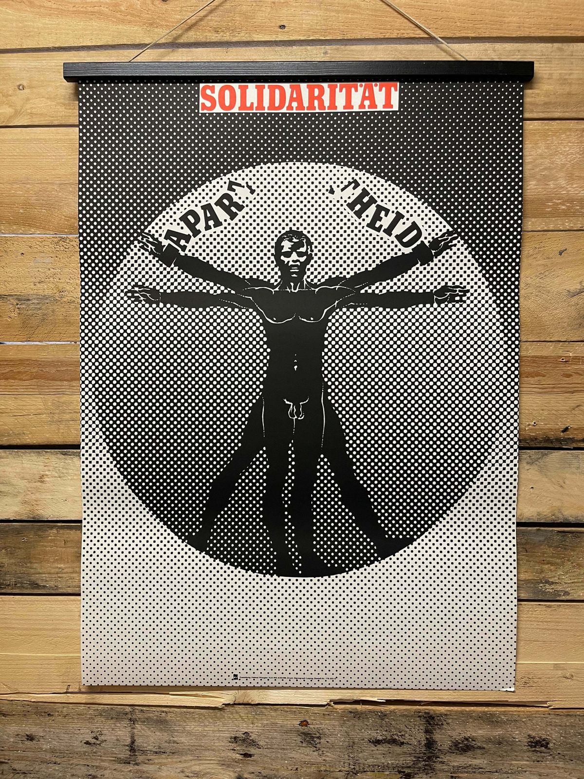 Ultra Rare 1980s Ddr Solidarity Anti Apartheid Poster By Helmut Wengler photo furniture