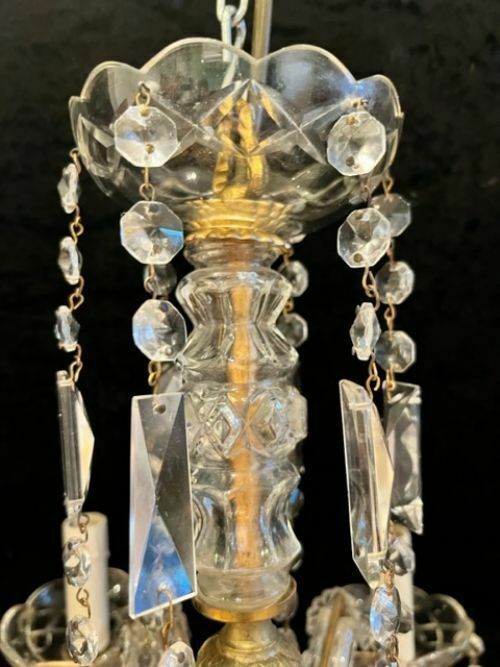Six Light Italian Marie Theresa Antique Chandelier photo furniture