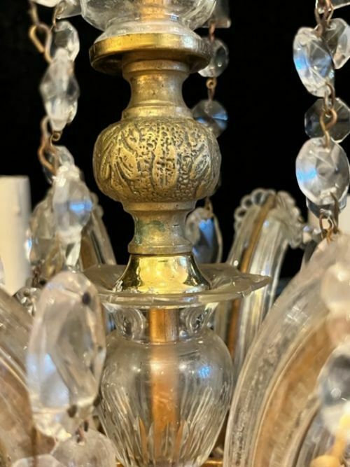 Six Light Italian Marie Theresa Antique Chandelier photo 1150.0