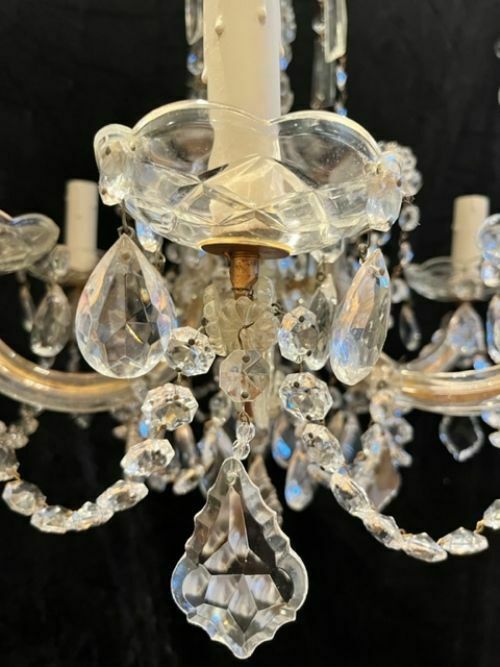 Six Light Italian Marie Theresa Antique Chandelier photo buy