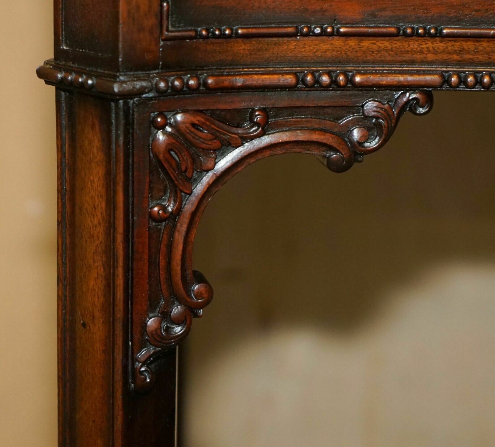 Waring & Gillow Paris Thomas Chippendale Taste Library Desk Brown Leather Top photo buy