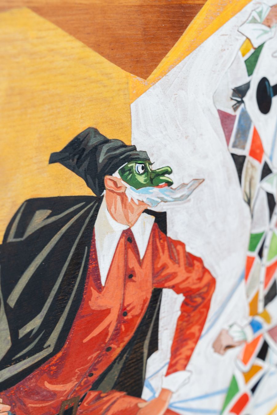 Menossi Painting, Neapolitan Carnival 1970 1980 photo furniture