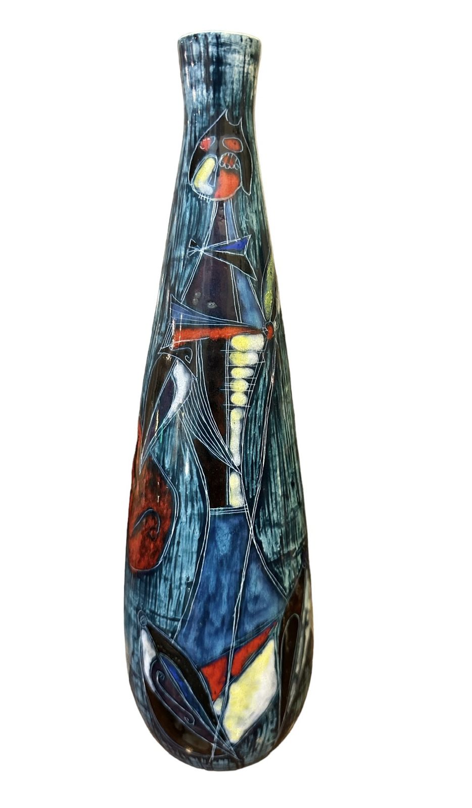 Midcentury Bottle Vase By Marcello Fantoni photo for sale