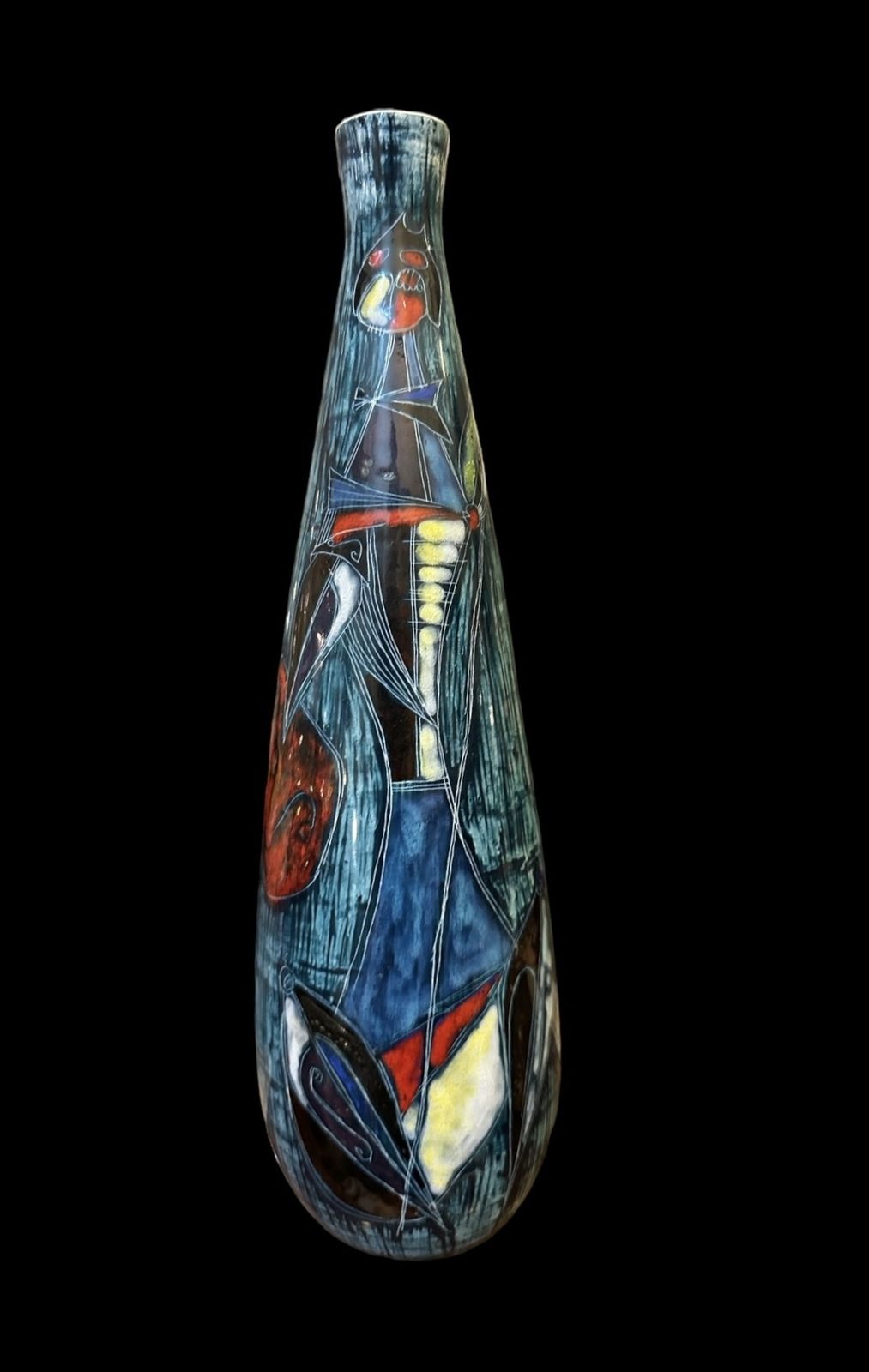 Midcentury Bottle Vase By Marcello Fantoni photo vinterior