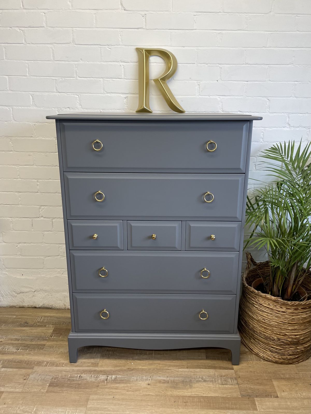 Stag Minstrel Tallboy Painted Grey