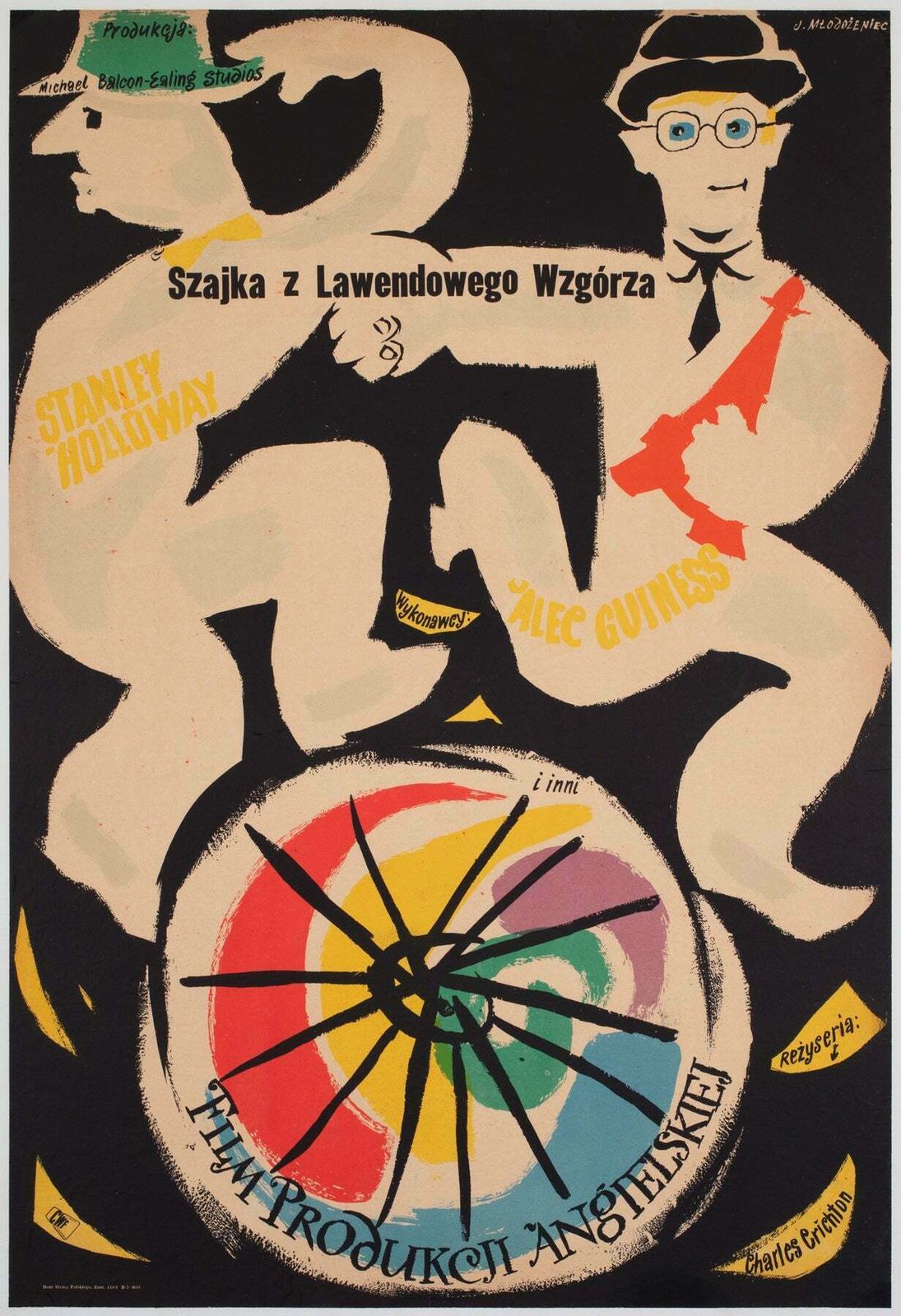 The Lavender Hill Mob 1956 Polish A1 Film Poster, Jan Mlodozeniec