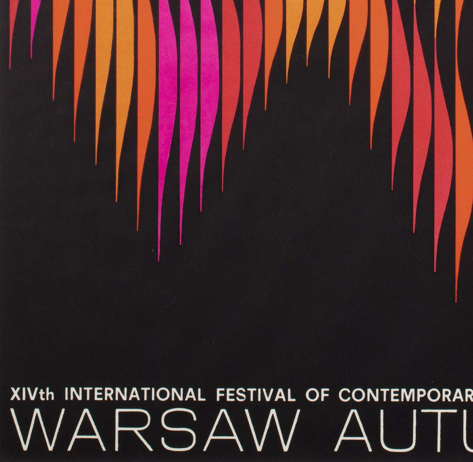 Warsaw Autumn 1970 Polish B1 Music Festival Poster, Hubert Hilscher photo buy