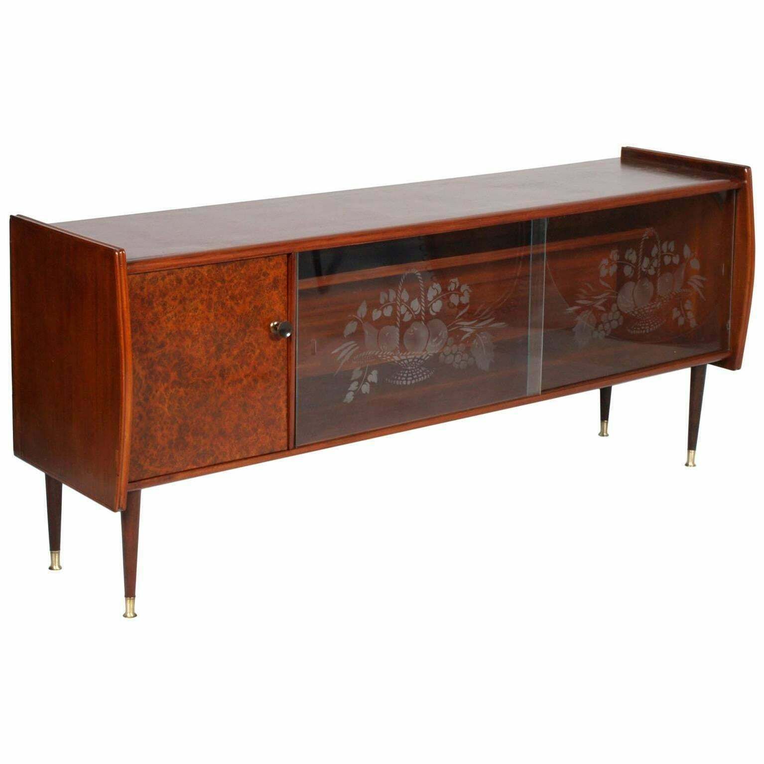 Midcentury Cabinet Art Deco From Lissone, Made In Milan, Gio Ponti Style