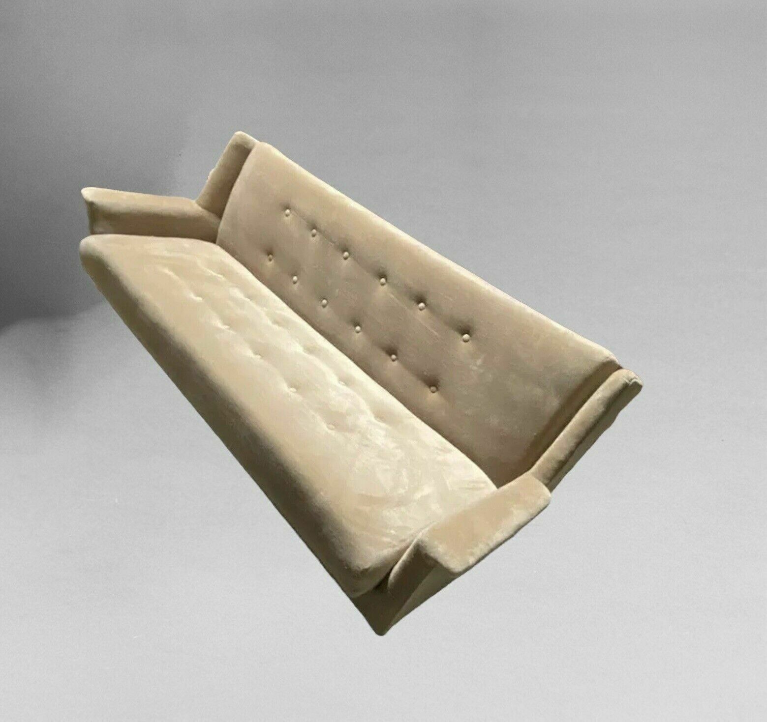 Mid Century Style Retro Large Three Seater Sofa   Fold Out Sofabed photo furniture