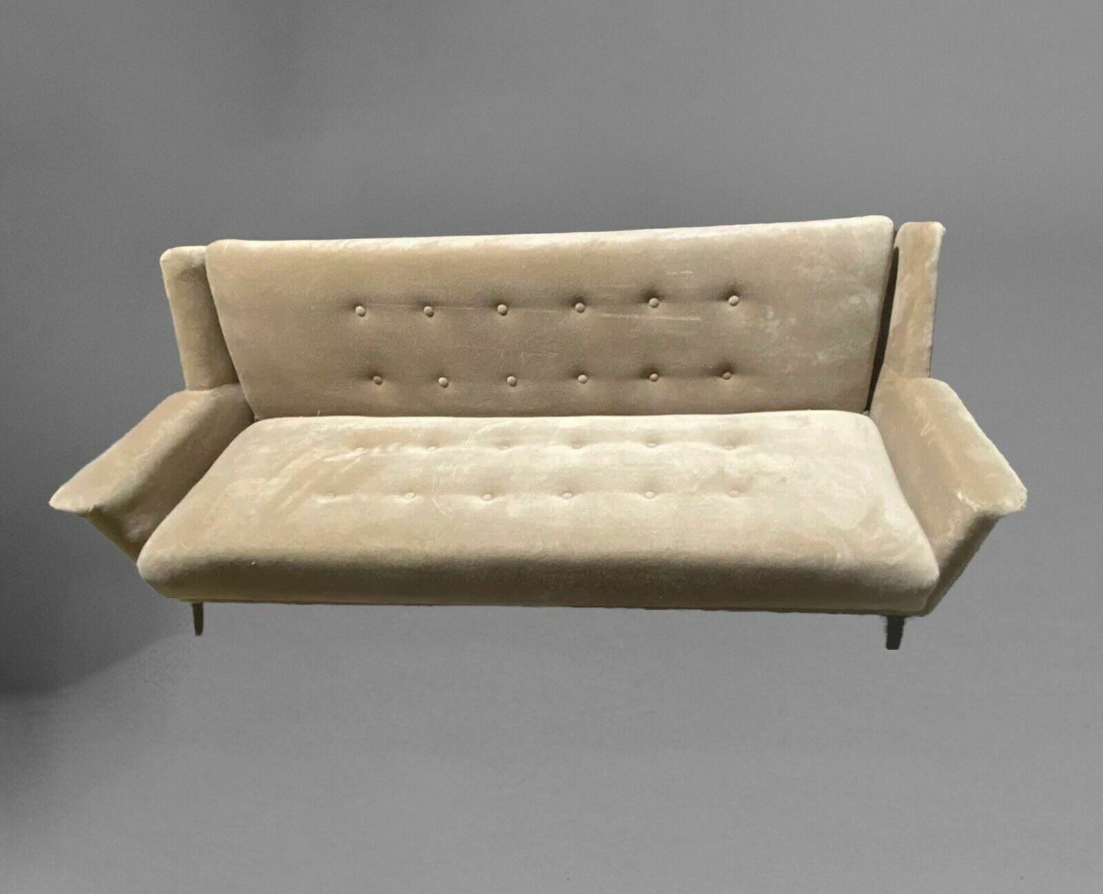 Mid Century Style Retro Large Three Seater Sofa   Fold Out Sofabed photo for sale