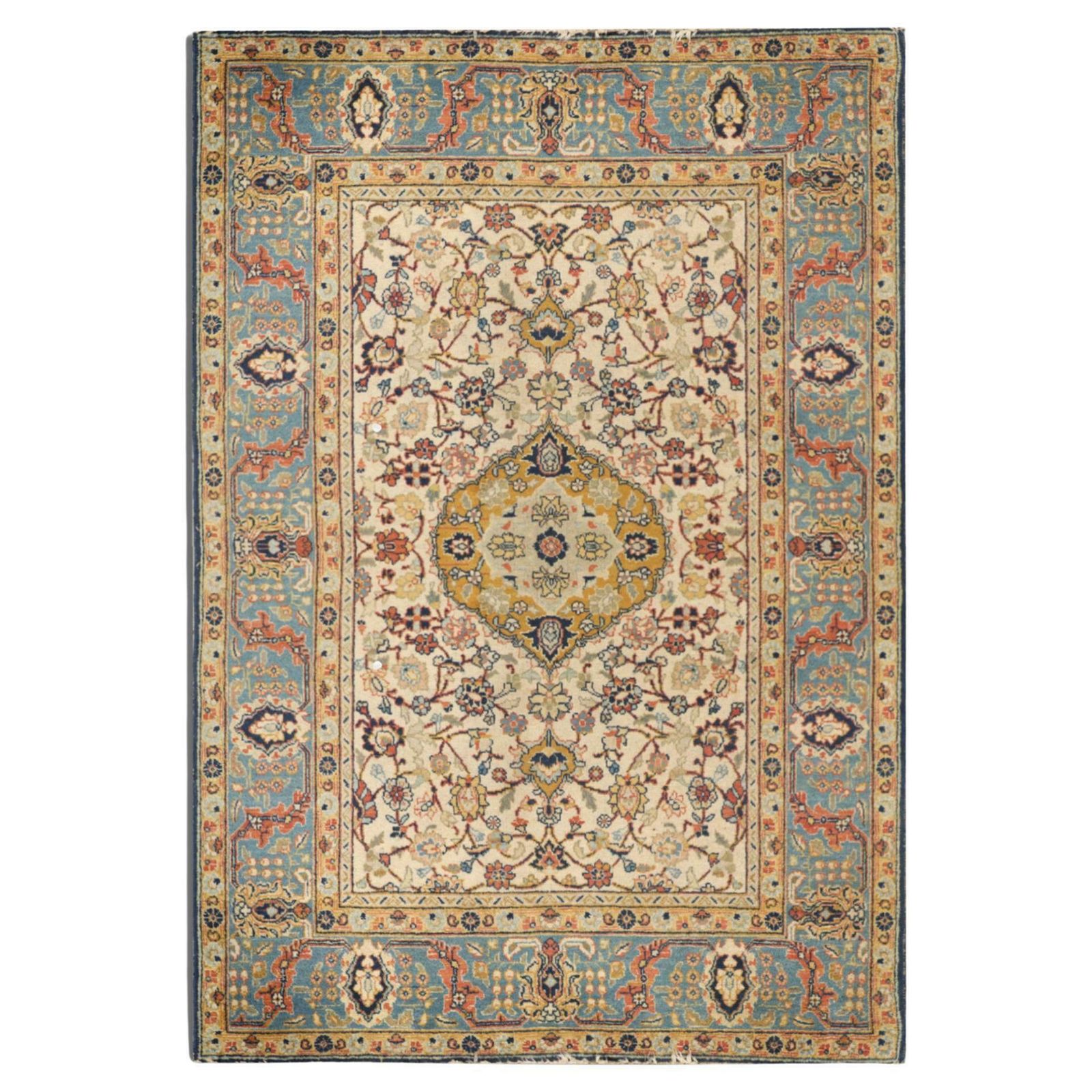 Antique Rug Cream Exclusive Handmade Carpet Decorative Area Rug