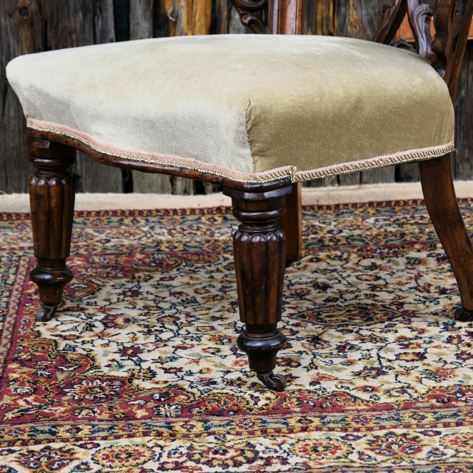 Antique Victorian Mahogany Cockfighting Horseshoe Library Statement Arm Chair photo buy