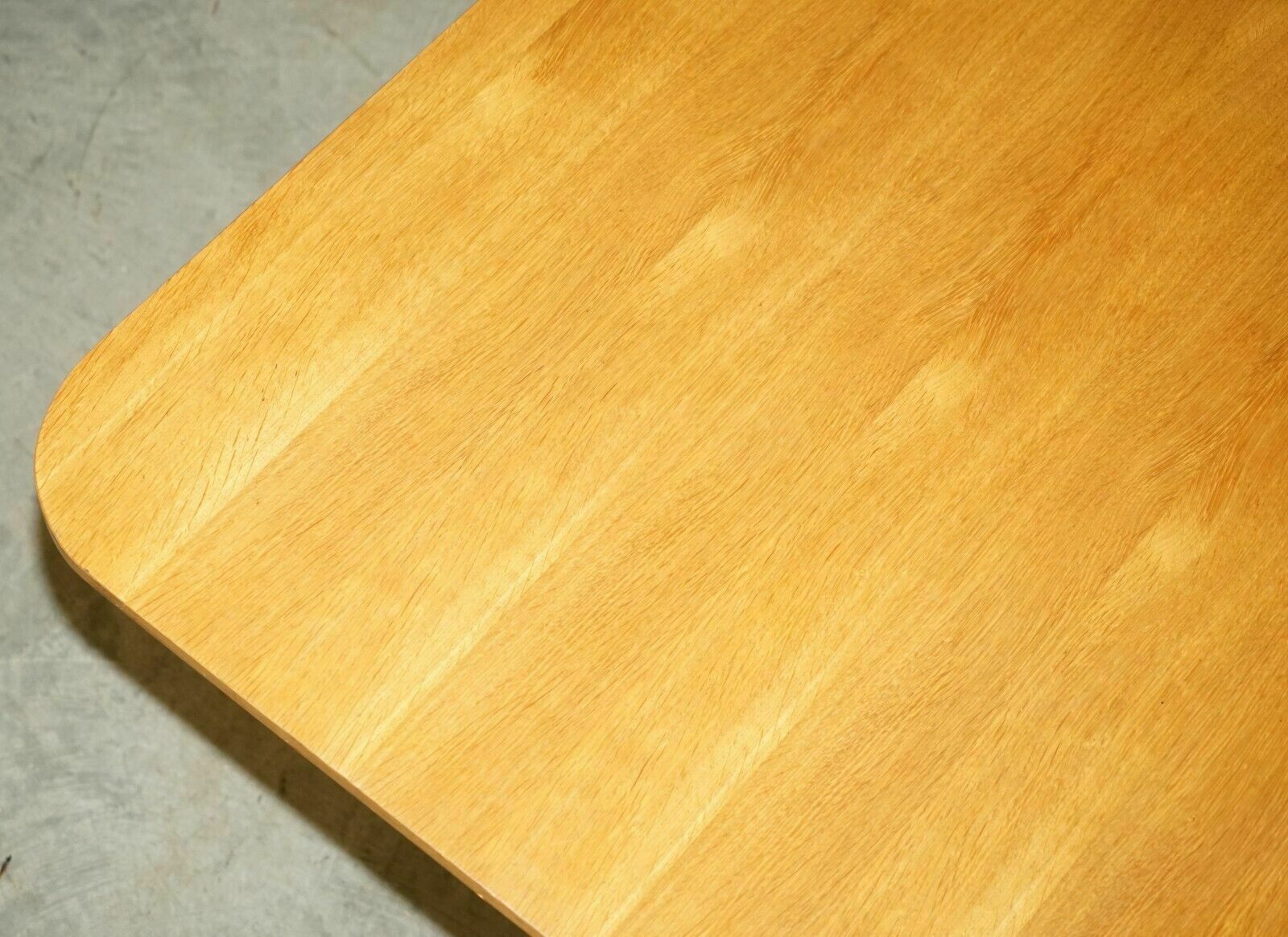 photo buy Very Large Solid Hardwood Refectory Workshop Dining Table Splits In The Middle