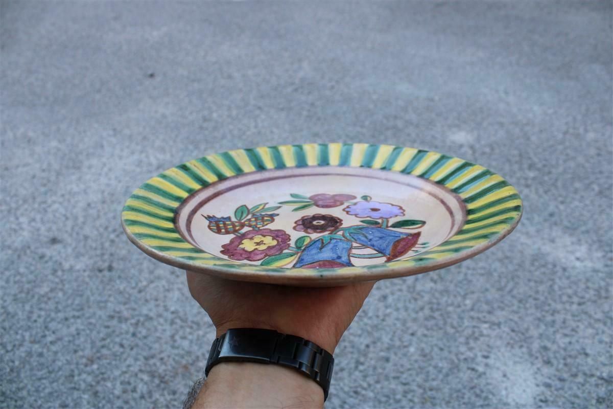 Rare Decorative Plate 1920 Ics Dolker Kowaliska Design Vietri Sul Mare photo vinterior