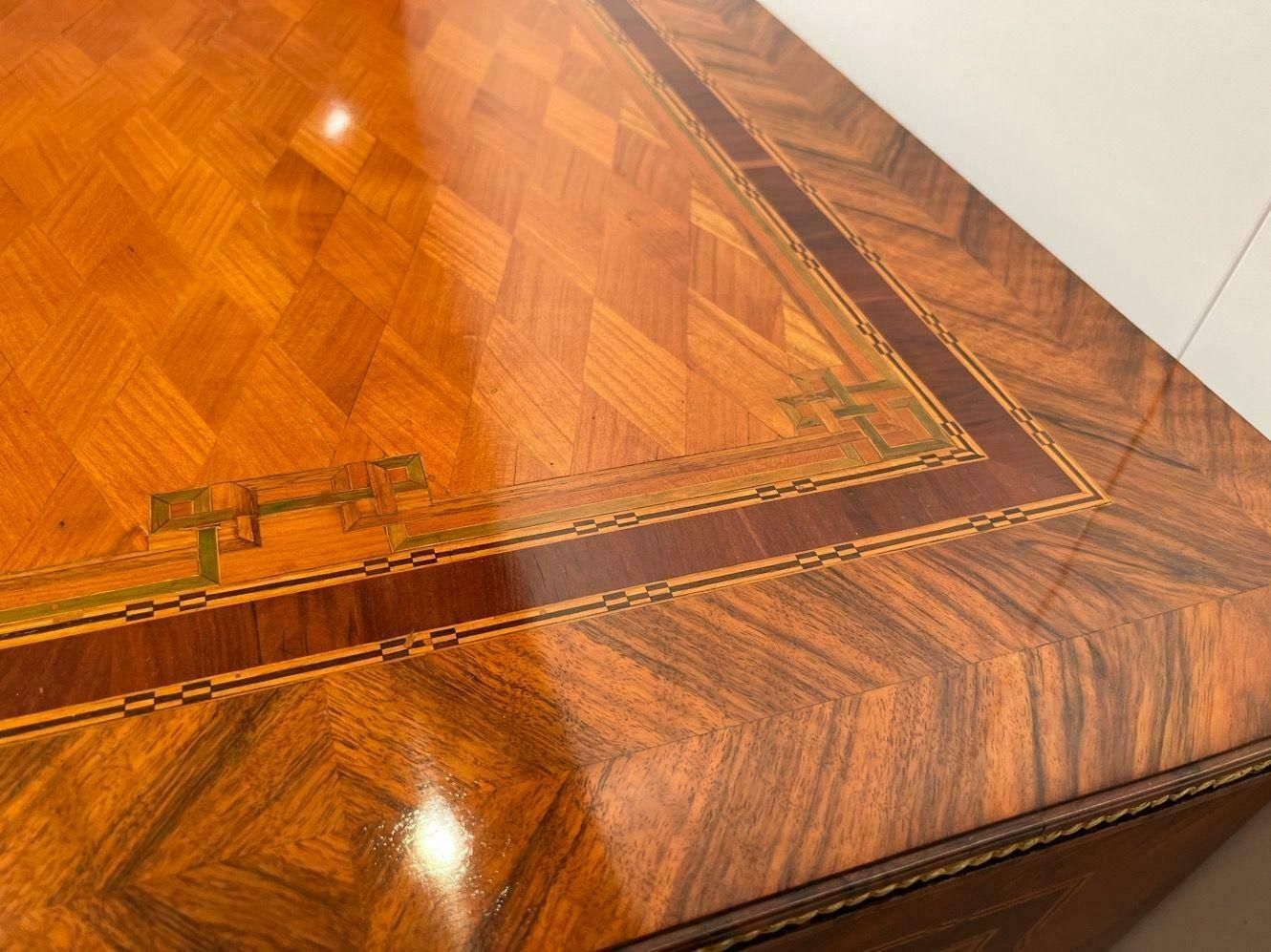 Furniture Louis XVI. Commode, Walnut Veneer, Inlays, Gold Plate, Austria/Vienna Circa 1790 photo