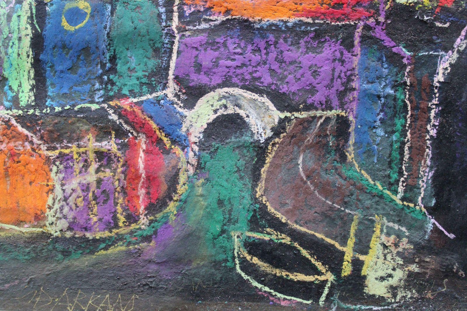 Georgs Barkans The Vision Of St. John Paper, Pastel, 2007 photo furniture