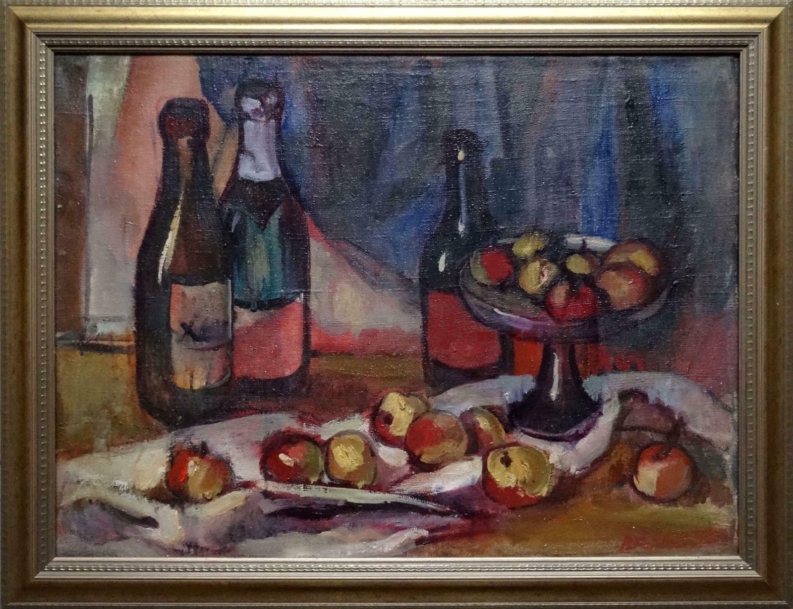 Biruta Baumane Still Life With Apples 1961. Canvas, Oil, 50x70 Cm photo furniture