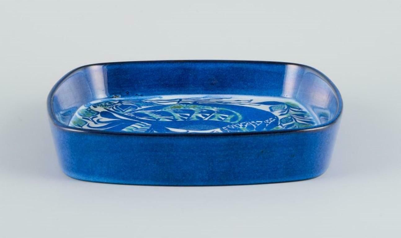 Royal Copenhagen, Faience Bowl With Motif Of Bird In Modernist Style. 1970s. photo furniture