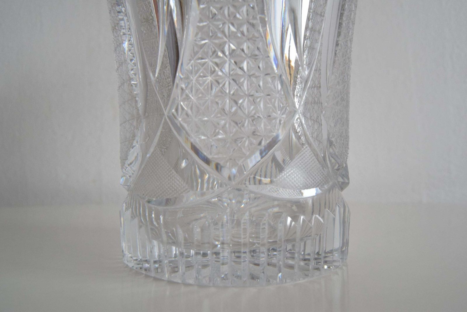 Mid Century Crystal Vase, Glasswork Novy Bor, 1960's. photo buy