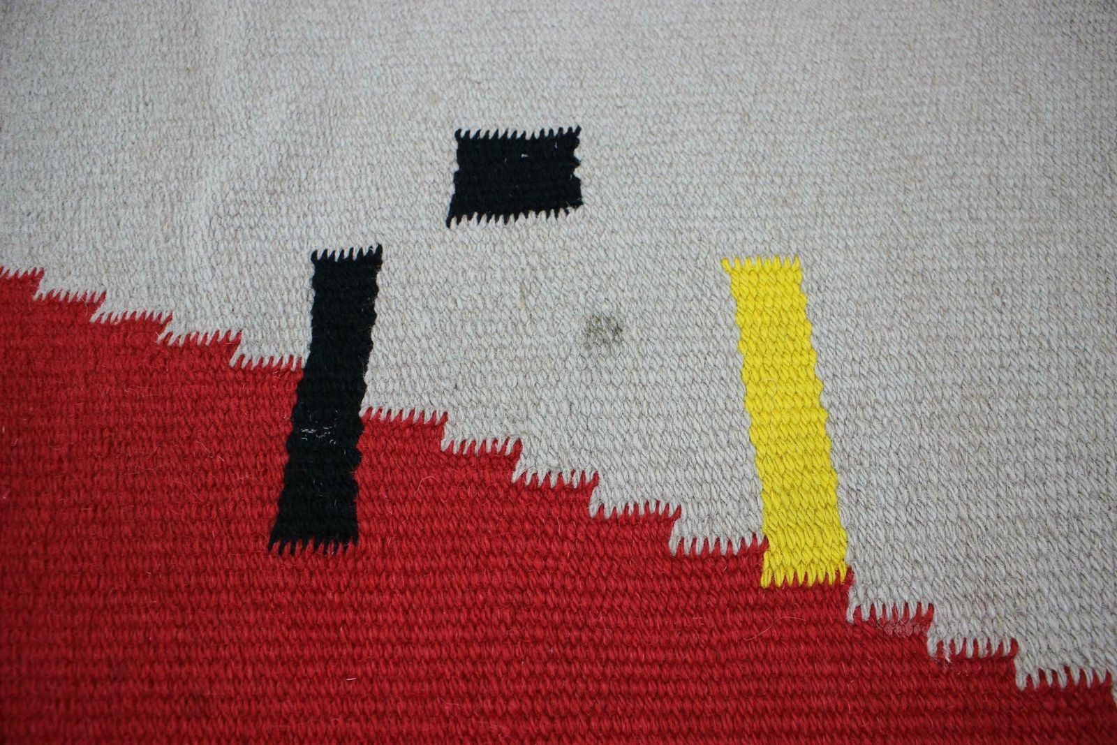 1950s Geometric Wool Kilim Carpet / Rug In Style Of Antonin Kybal photo 1827.0