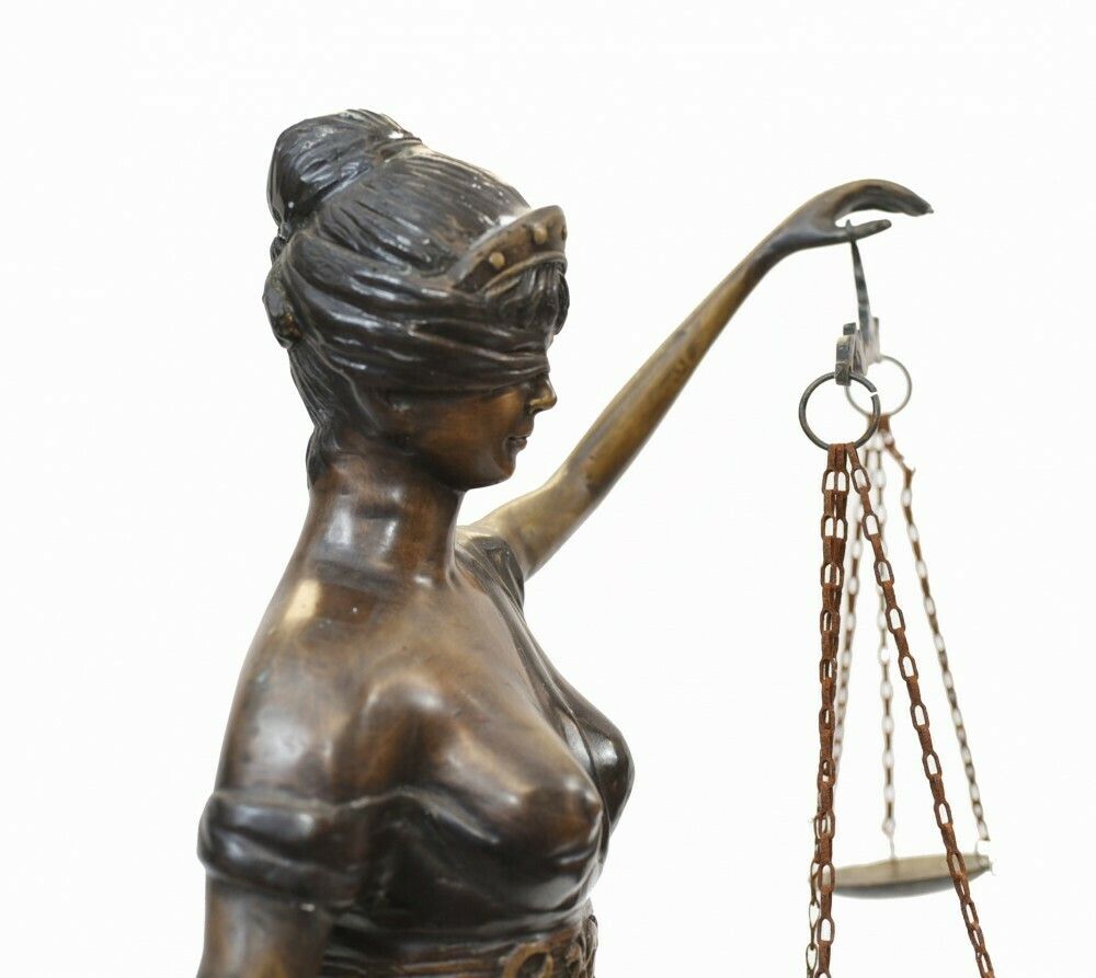 photo furniture Bronze Lady Justice Statue Scales Legal Justitia Themis