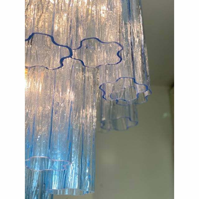 Contemporary Tricolor “Tronchi” Chandelier In Venini Style photo buy